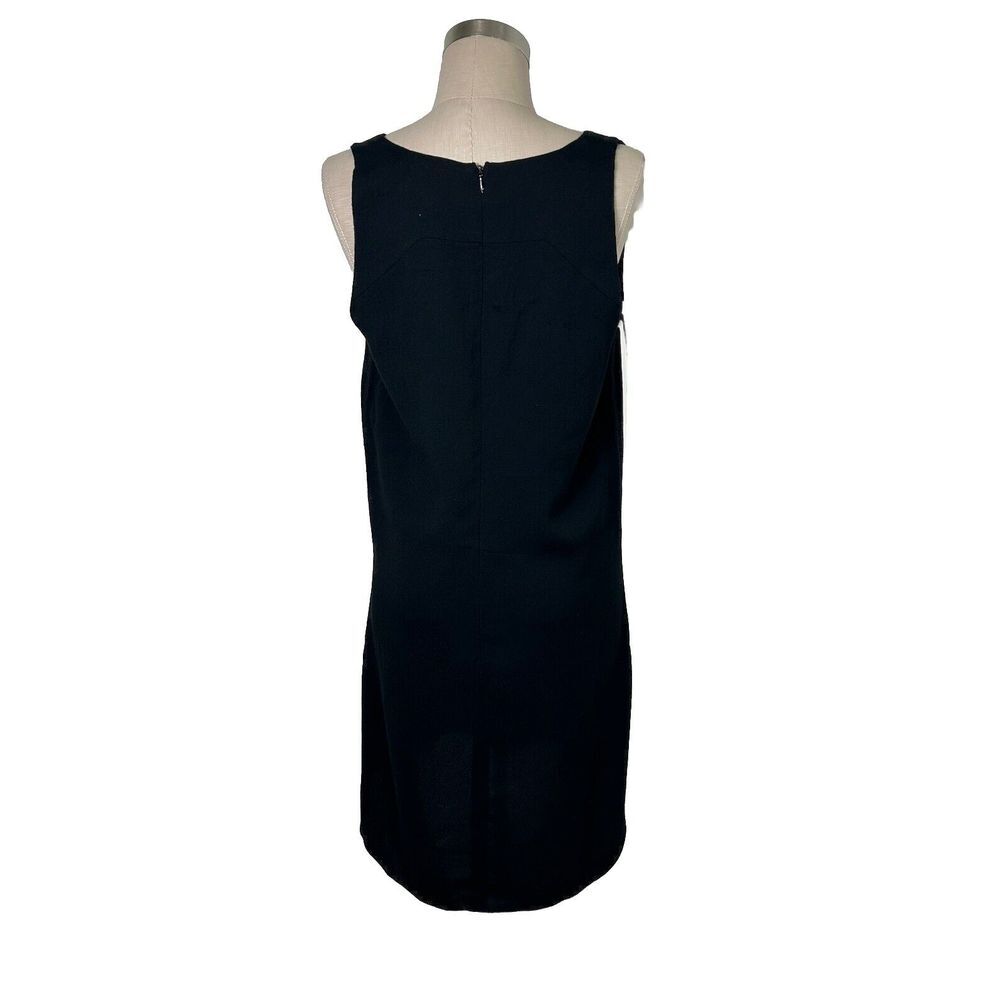 Rebecca Minkoff Black Pink Sleeveless White Striped Sides Short Tank Dress Sz 6 - Picture 6 of 14
